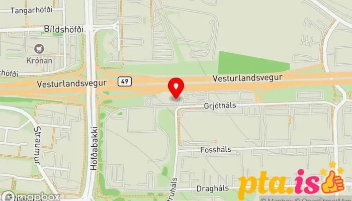Solning Grjothalsi Kort - Reykjavík