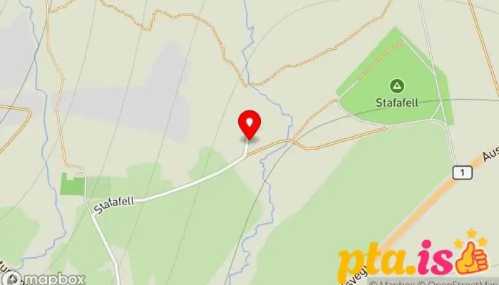 kort yfir Stafafell Cottage Gistiheimili í Stafafell