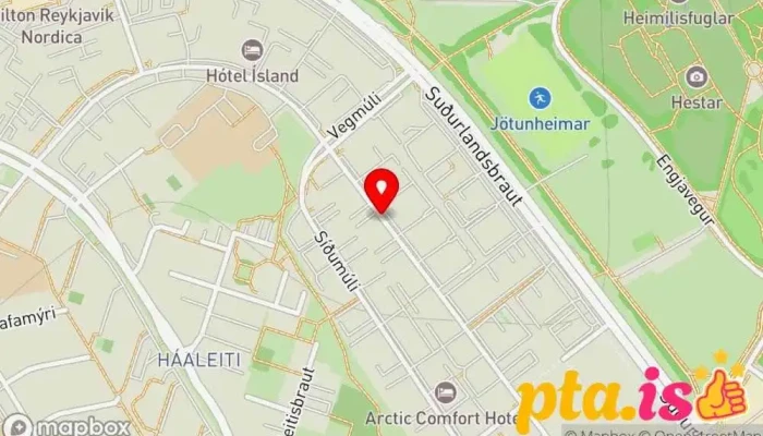 Stafraenar Lausnir Kort - Reykjavík