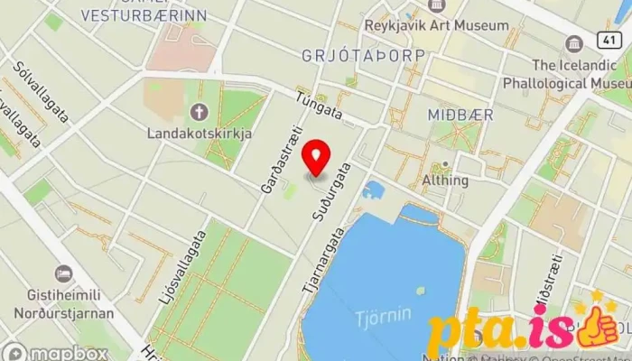 kort yfir Stoðir  í Reykjavík