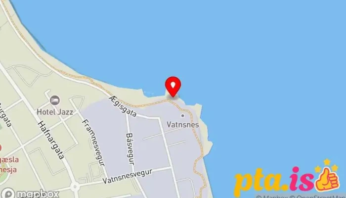 kort yfir Strandleiðin Höfn í Keflavík