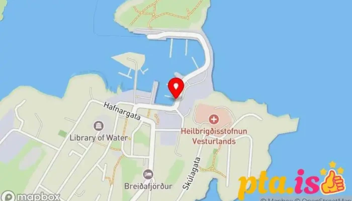 kort yfir Stykkisholmur Ferjustöð í Stykkishólmur