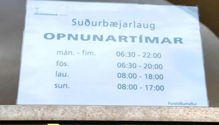 Sudurbaejarlaug Hvar - Hafnarfjörður