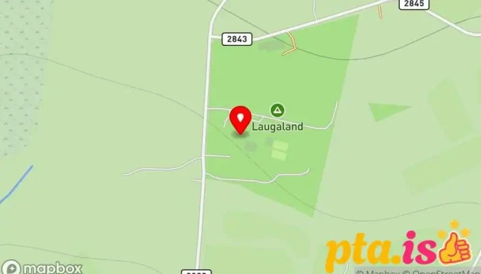 Sundlaugin Laugalandi -  Kort - Laugaland, Landvegur