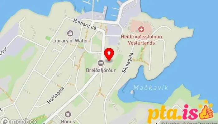 kort yfir Sýsló Guesthouse Gistikrá í Stykkishólmur
