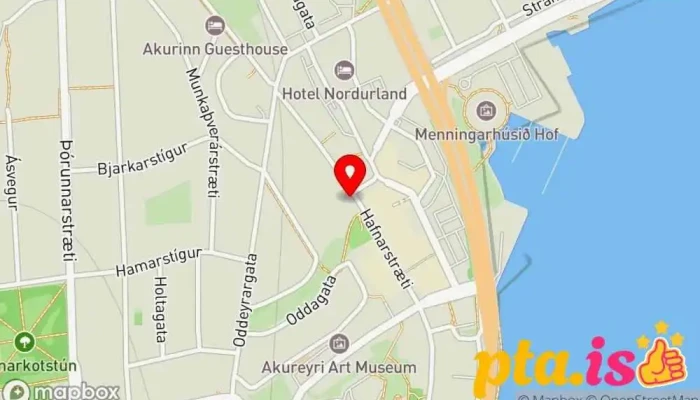 kort yfir Sýslumaðurinn á Akureyri Stjórnvöld í Akureyri