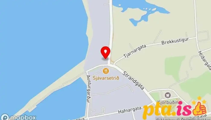 kort yfir Þekkingarsetur Suðurnesja Fræðslumiðstöð í Sandgerði