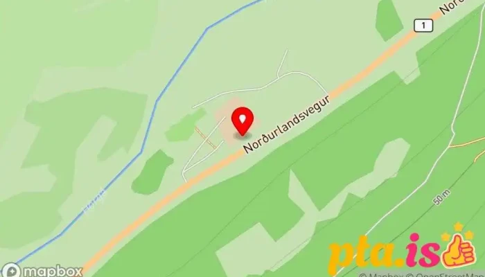 kort yfir Þelamerkurskóli Undirbúningsskóli í Akureyri