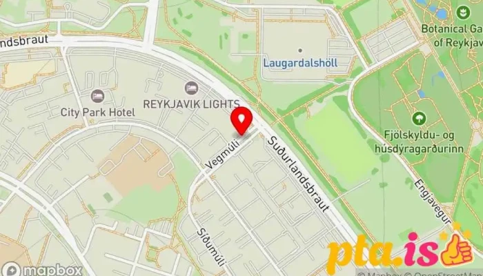 kort yfir Þín ráðgjöf  í Reykjavík