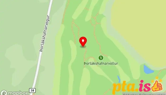 kort yfir Þorláksvöllur Golf í Golfklúbbur Þorlákshafnar