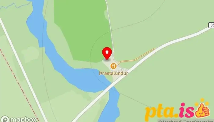 kort yfir Þrastalundur Veitingastaður í Selfoss