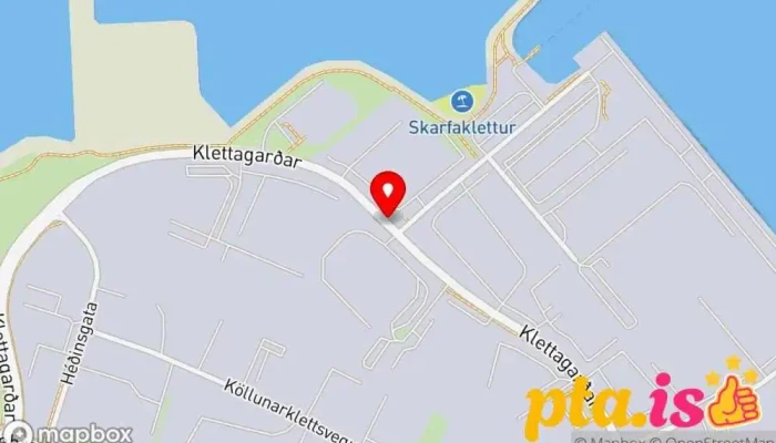 kort yfir Til hamingju  í Reykjavík