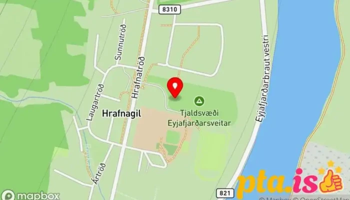 Tjaldsvaedi Eyjafjardarsveitar Kort - Hrafnagilshverfi