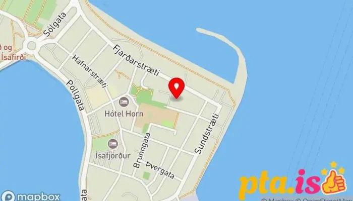 kort yfir Tónlistarskóli Ísafjarðar Tónlistarskóli í Ísafjörður