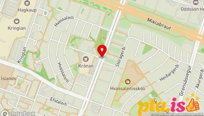 kort yfir Ungir ofurhugar Barnasálfræðingur í Reykjavík