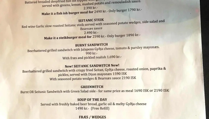 Veganaes Matsedill - Reykjavík