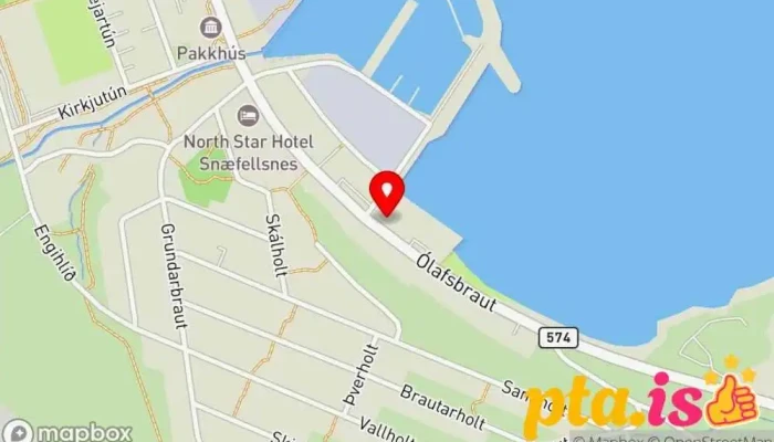 kort yfir Við Hafið Guesthouse/Hostel Gististaður í Ólafsvík
