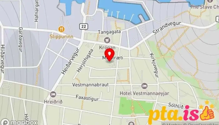 Vinbudin Vestmannaeyjum Kort - Vestmannaeyjabær
