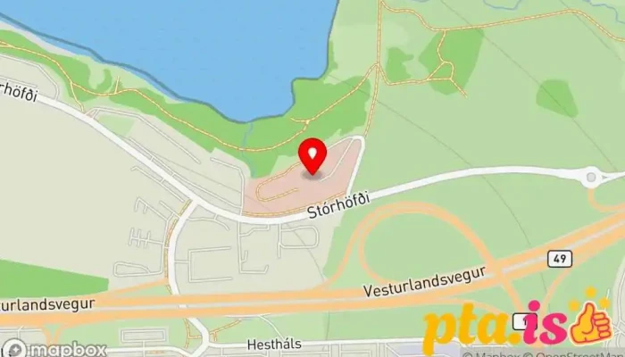 kort yfir Vogur, Sjúkrahús SÁÁ Sjúkrahús í Reykjavík